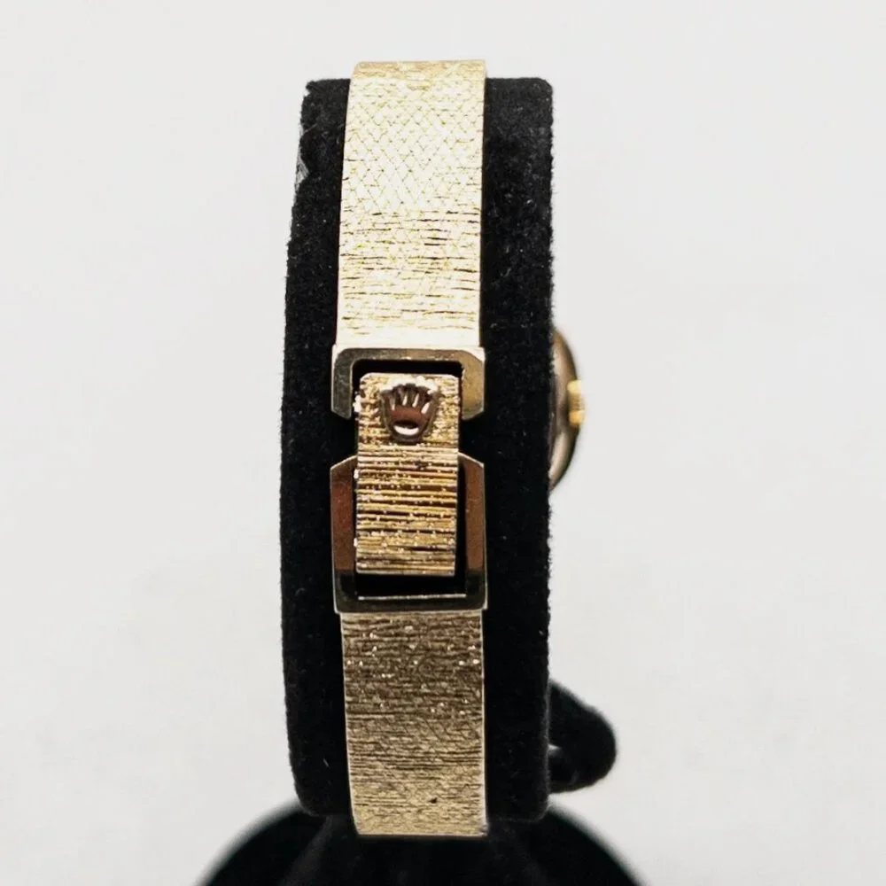 ROLEX CELLINI 14k Yellow Gold 17mm Ladies Dress Watch & BOX - Picture 5 of 10